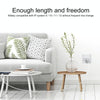 IVON CA73 2.4A 8 Pin Fast Charging Data Cable, Length: 2m(White)