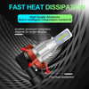 1 Pair 7443 DC 12V-24V 12W 1800LM Car LED Fog Light(Ice Blue Light)