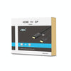 H147 HDMI Male + USB 2.0 Male to DisplayPort Male Adapter Cable, Length1.8m