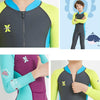 DIVE&SAIL Children Diving Suit Outdoor Long-sleeved One-piece Swimsuit Sunscreen Swimwear, Size: XXL(Boys Dark Gray)