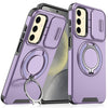 For Samsung Galaxy S25 5G Sliding Camshield Ring Holder Phone Case(Purple)