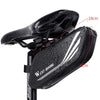 WEST BIKING YP0707219 Bicycle Portable Reflective Tail Bag Waterproof Saddle Bag Hard Shell Seat Tube Bag Riding Equipment(Black)