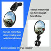 Bicycle Convex Rearview Mirror Large View 360 Degree Rotating Mirror