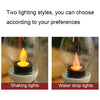 Retro Luminous Kerosene Lamp Christmas Simulation Oil Lamp Decoration, Spec: Water-drop (Black)