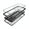 For Samsung Galaxy S20 FE Magnetic Metal Frame Double-sided Tempered Glass Case(Silver)