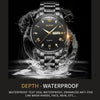 OLEVS 5563 Men Luminous Waterproof Quartz Watch(Black)