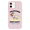 For iPhone 11 Skin Feeling Jelly TPU Hybrid PC Phone Case(Seesaw Animal Pink)