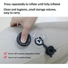 Press Inflatable Leg Rest Pillow Waist Cushion Portable Travel Back Cushion 48x43x19cm