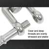 M8 OX Type  304 Stainless Steel 360 Degree Rotating 8-Shaped Chain Snap Ring Connecting Hook Swivel