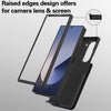 For Samsung Galaxy Z Fold5 AwQuer RFID Vertical Flip Card Bag Holder Leather Phone Case(Black)