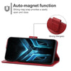 Leather Phone Case For Asus ROG Phone 3 ZS661KL(Red)