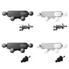 S03 Vehicle Air Outlet Gravity Navigation Mobile Phone Holder, Color: White Spiral Clip