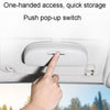 MCPP Car Multifunctional Glasses Case Car Visor Card Storage Sunglasses Holder(Beige White)
