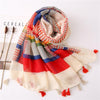 180 X 85cm  Women Cotton And Linen Scarf Retro Splicing Bohemian Printed Silk Shawl SL2003-016