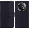 For Realme 13+ Global Geometric Embossed Leather Phone Case(Black)