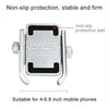 Motorcycle Rear View Mirror Aluminum Alloy Phone Bracket, Suitable for 4-6 inch Device(Silver)