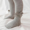 Spring And Autumn Girl Tights Bow Baby Knit Pantyhose Size: M 1-2 Years Old(Black)