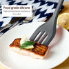 One-piece High Temperature Resistant Silicone Non-stick Spatula Kitchen Kitchenware Leak Shovel(Black)