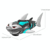 Children Motorized Universal Mechanical Shark Boys Simulation Model Toys(White)