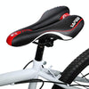 YAFEE YF-1034-3 Soft Mountain Bike Seat Mountain Bike Hollow Breathable Saddle Seat Cushion Bicycle Seat(Black Red)