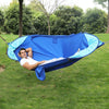 Anti-Rollover Automatic Quick-Opening Mosquito Net Hammock Outdoor Camping Double Anti-Mosquito Hammock, Size: 290x140cm(Yellow Black)