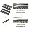 8pcs /Set Car Bumper Serrated Anti-collision Plate Decoration(Carbon Pattern)