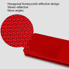 50 PCS Car Body Reflective Stickers Plastic Reflective Strip Reflector Truck Reflective Tablet Nonporous(Red)