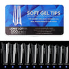 Scratch-free Ultra-thin Seamless Manicure Nail Plate, Shape: 06 Long Denim