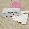 100pcs /Set Small Retro Baking Label DIY Jewelry Price Tag Bookmark Gift Card, Specification: Thankyou White