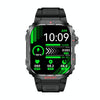 G45 2.01 inch Screen Silicone Strap 10m Waterproof Smart Watch, Support Flashlight / Bluetooth Call / HRV(Black)