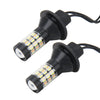 2 PCS 3156 5W 450LM 60LEDs DC 12V SMD-4014 Car Auto Brake Light Turn Signal Lights Car Source Set(White Light+Yellow Light), Cable Length: 40cm