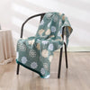 Cotton Bath Towel Soft Comfortable Beach Towel(Little Flower Dark Green)