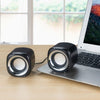 YEEZE A1 Multimedia USB2.0 Desktop Speaker Mini Computer Notebook Speaker(Electroplated Black Gold)
