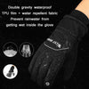 WEST BIKING YP0211221 Winter Warm Fleece Riding Gloves Non-Slip Waterproof Touch Screen Gloves, Size: M(Black)