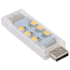 12 LEDs Double Sided Stackable USB Light(Warm White)