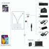 NK-107 Pro 3 in 1 USB-C / Type-C + 8 Pin Male to USB + RJ45 + 8 Pin Charging Female Interface Adapter