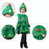 Girls Christmas Dress Christmas Tree Performance Dance Clothes, Size: 120cm(Green)