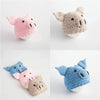 Newborn Babies Photography Clothing Cartoon Pig Shape Woolen Knit Cap, Suitable for age:0-3 Months(Blue)