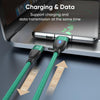 ENKAY 3 in 1 PD100W Type-C to Type-C / 8 Pin / Micro USB Magnetic Fast Charging Cable, Cable Length:1m(Black)