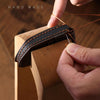 For Land Rover Car Cowhide Leather Key Protective Cover Key Case (Brown)