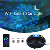 SC526 LED Starry Remote Control  Water Pattern Projection Lamp Graffiti Smart Starry Sky Light Wireless Night Light(White)