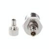 F Female to CRC9/TS9 Male RF Adapter - Nickel Plated