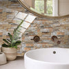 12 PCS 10 x 20cm Brick Pattern Crystal Film Glossy Tile Sticker Floor Sticker(Kit024)