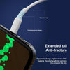 WK WDC-137 3 in 1 USB to Micro USB / 8 Pin + USB-C / Type-C 3A Fast Charing Cable(White)
