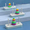 Qiyi Tower of Hanoi Puzzle Geometric Stacker Kids Developmental Toy,Style: 10 Layers