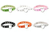 Punk Style Fashion Heart Shape Leather Rivet Necklace Collar, Random Color Delivery