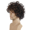 Men Fluffy Short Curly Wig Sets(Black Brown)