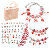 TZ-05 63 In 1 Colorful Crystal Cartoon DIY Jewelry Children Bracelet(Red Suit)