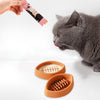 Silicone Licking Bowl, Grey, Cat & Dog, Slow Feeder, Suction Base