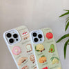 For iPhone 13 Pro Max Cartoon Creative TPU Hybrid PC Shockproof Phone Case(Bread Series)